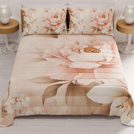 Copriletto trapuntato matrimoniale in stampa digitale – mod. 10 Hessense