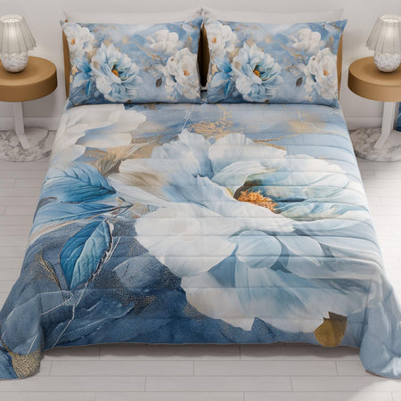 Copriletto trapuntato matrimoniale in stampa digitale – mod. 08 Hessense