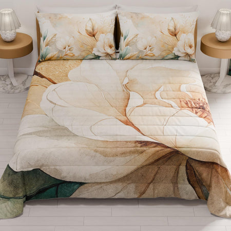 Copriletto trapuntato matrimoniale in stampa digitale – mod. 06 Hessense