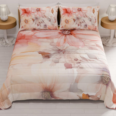 Copriletto trapuntato matrimoniale in stampa digitale - mod. 01 Hessense