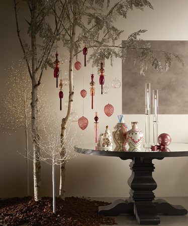 Albero luminoso "Faggio" tronco lungo rami a microled luce calda da interno ed esterno