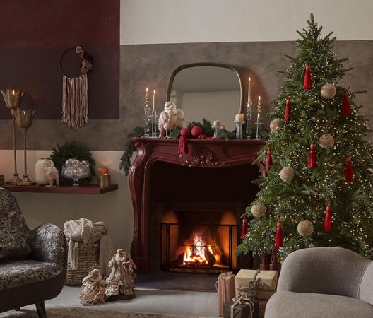 Albero di natale con Micro Led Incorporati "Harrison" 100 % PE Effetto Real Touch