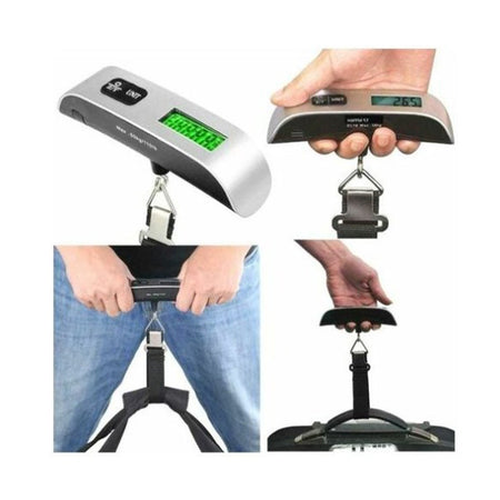 Bilancia pesa bagagli digitale a batteria con portata massima 50 kg