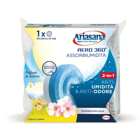 Ricarica Ariasana aero 360° Tab assorbi umidità deumidificatore da 450g