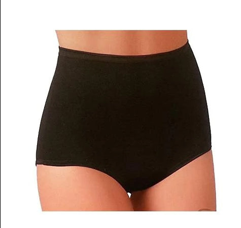 Slip Culotte in Cotone Jadea Mod. 05 Vita Alta Bianco/Nero