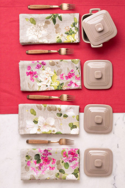 Tessitura Toscana Telerie Set 4 Tovaglioli Blossom