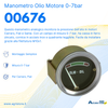 Manometro olio motore analogico 0-7bar filettatura M10x1