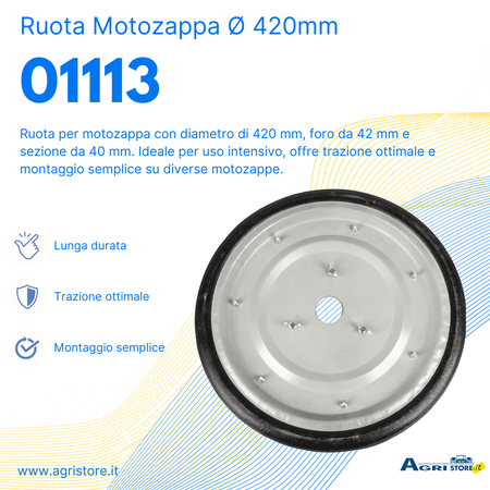 Ruota per motozappa Ø 420mm