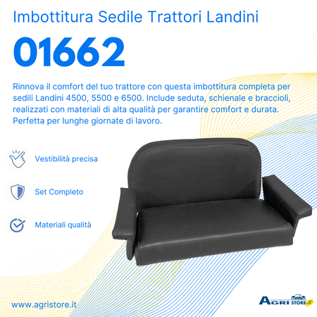 Imbottitura per sedili adattabile a trattori Landini 4500, 5500 e 6500