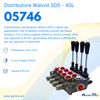 Distributore Walvoil SD5 a 4 leve doppio effetto - 40L