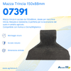Mazza trincia 150x88mm attacco 60mm e foro 20,5mm