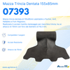 Mazza trincia dentata 155x85mm attacco 70mm e foro 16,5mm