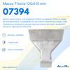 Mazza trincia larghezza 120mm lunghezza 110mm attacco 40mm e foro Ø 16,5mm