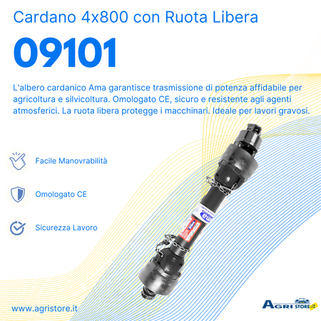 Cardano con ruota libera 4x800