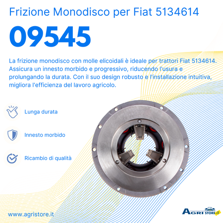Frizione monodisco a molle elicoidali adattabile a Fiat 5134614