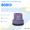 Ugello cono vuoto con inserto ceramica e corpo in Delrin 80° viola