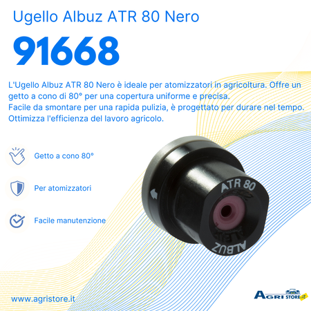 Ugello Albuz ATR 80 nero confezione da 3 pezzi