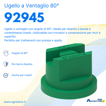 Ugello a ventaglio con angolo ad 80° EF80015 confezione da 15 pezzi