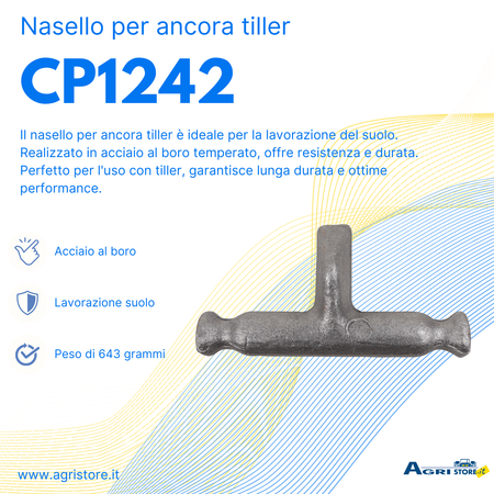 Nasello per ancora tiller stampato