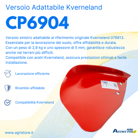 Versoio adattabile Kverneland 076813 sx