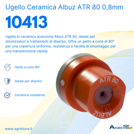 Ugello in ceramica Albuz ATR 80 arancione 0,8mm