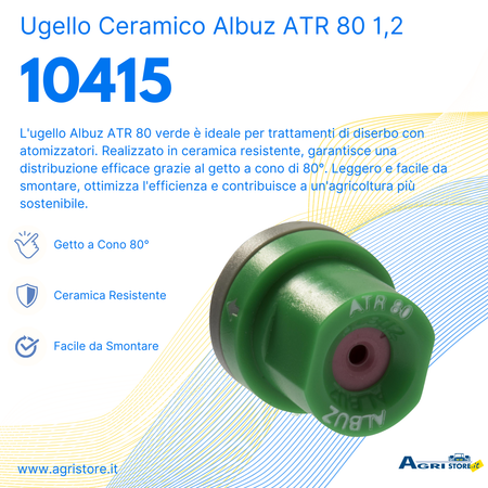 Ugello in ceramica Albuz ATR 80 verde 1,2 confezione da 3 pezzi