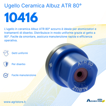 Ugello in ceramica Albuz ATR 80 azzurro 1,4 confezione da 3 pezzi