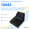 Sedile Seat 1 tipo E in poliuretano autopellante nero