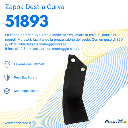 Zappa dx adattabile Muratori