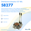 Distributore idraulico da 1/2 a 2 leve doppio effetto 80L