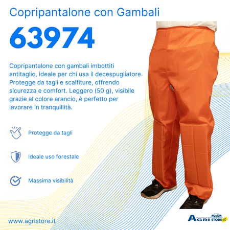 Copripantalone con gambale di protezione