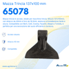Mazza trincia 137x100mm attacco 40mm e foro 16,5mm
