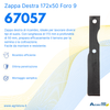Zappa dx L 172,H 50,foro 9