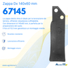 Zappa dx L 140,H 60,foro 10,5