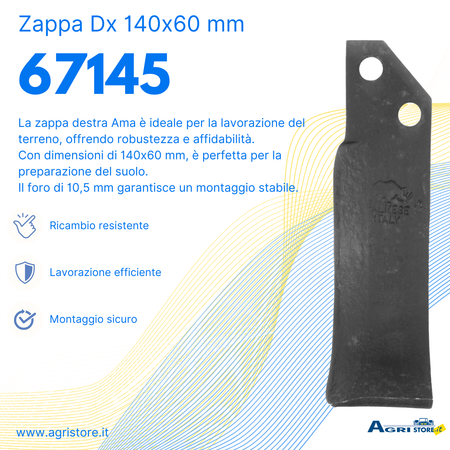 Zappa dx L 140,H 60,foro 10,5