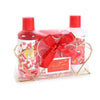 Confezione regalo San Valentino con 2 prodotti corpo e spugna