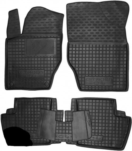 Set tappetini di gomma su misura per Citroen C4 / DS4 (2011-2018)
