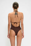 Costume intero con scollo profondo | MARINA ABAGNALE