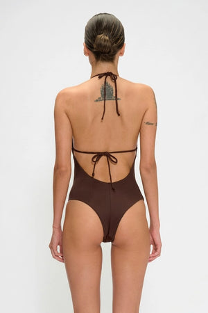 Costume intero con scollo profondo | MARINA ABAGNALE