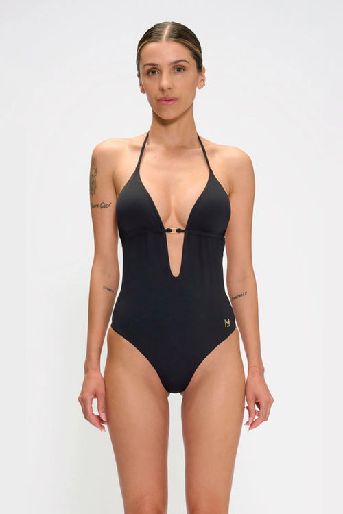 Costume intero con scollo profondo | MARINA ABAGNALE