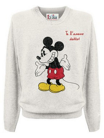 MC2 SAINT BARTH felpe senza cappuccio uomo mc2 saint barth - heron mickey detto 10 emb - panna da uomo