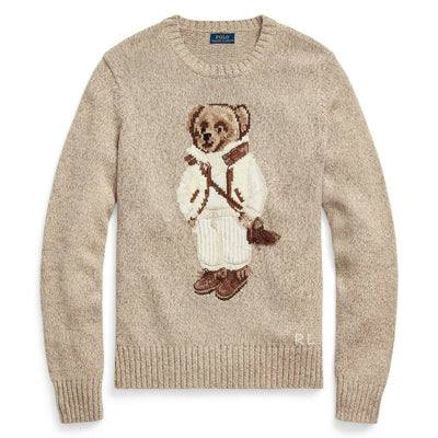 Ralph Lauren Maglione Donna Girocollo Beige Pullover In Lana Con Polo Bear Invernale Maglioncino Orso Costine Fashion Polo Ralph Lauren Maglia-in-misto-lana-shearling-polo-bear-601352.html?pdpr=y Maglia In Misto Lana Shearlin