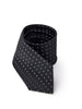 JIL SANDER Cravatta 7 cm in Seta Nera Jacquard Jil Sander da uomo