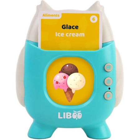 E-reader Liboo - JADE - Francese - Inglese - 240 Parole - Gioco Educativo - Batterie Incluse - Vocabolario - Apprendimento - Design Francese