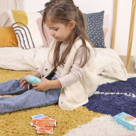 E-reader Liboo - JADE - Francese - Inglese - 240 Parole - Gioco Educativo - Batterie Incluse - Vocabolario - Apprendimento - Design Francese