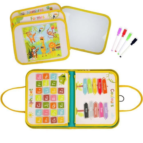 Sacca Attività - Montessori - GIADA - Gioco Educativo - Viaggio - Sensoriale - Gioco per Bambini - Design Francese