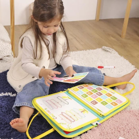 Sacca Attività - Montessori - GIADA - Gioco Educativo - Viaggio - Sensoriale - Gioco per Bambini - Design Francese