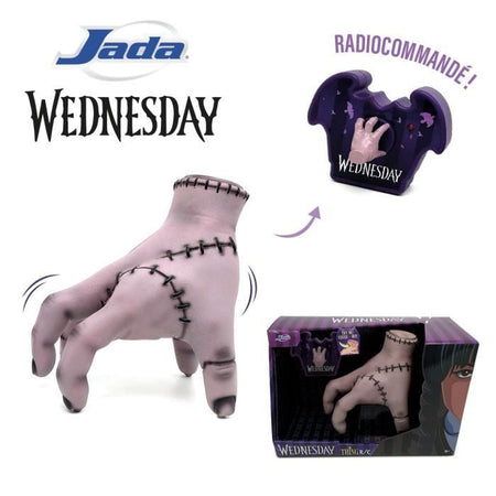 Jada - Smoby - The Thing de la serie Wednesday - Control remoto - 18 cm - A partir de 8 aos