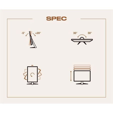 Schermo PC - JAPANNEXT - 23.8 FHD - IPS - 60Hz - Supporto ergonomico