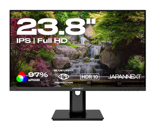 Schermo PC - JAPANNEXT - 23.8 FHD - IPS - 60Hz - Supporto ergonomico